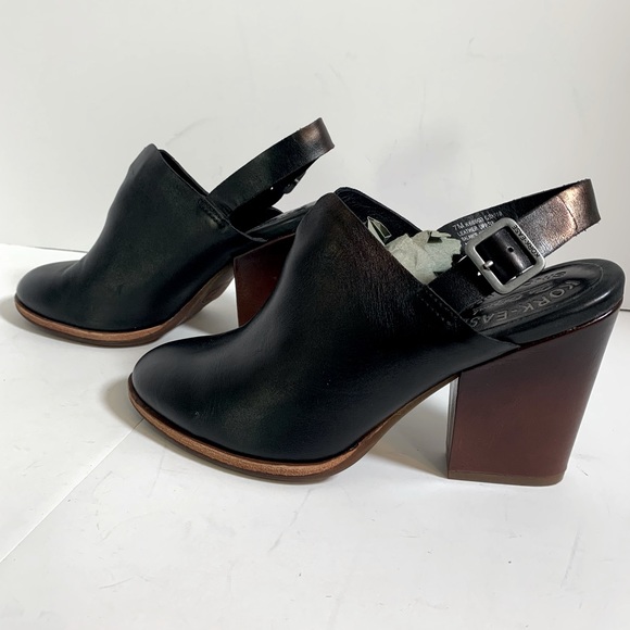 Kork-Ease Shoes - Kork-Ease Janelle Black Mule Strap Heel Size 7 NEW